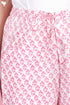 Cambric Cotton Straight Pants In Block Print